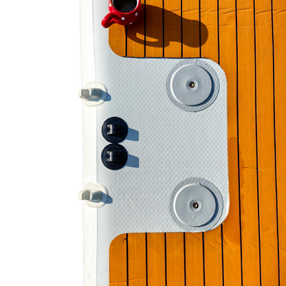 yourFLOAT Prime 4×2 – Teak EVA schwimmende Terrasse