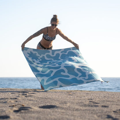 NatureLite Magnet-Badetuch Beach Ocean Camou