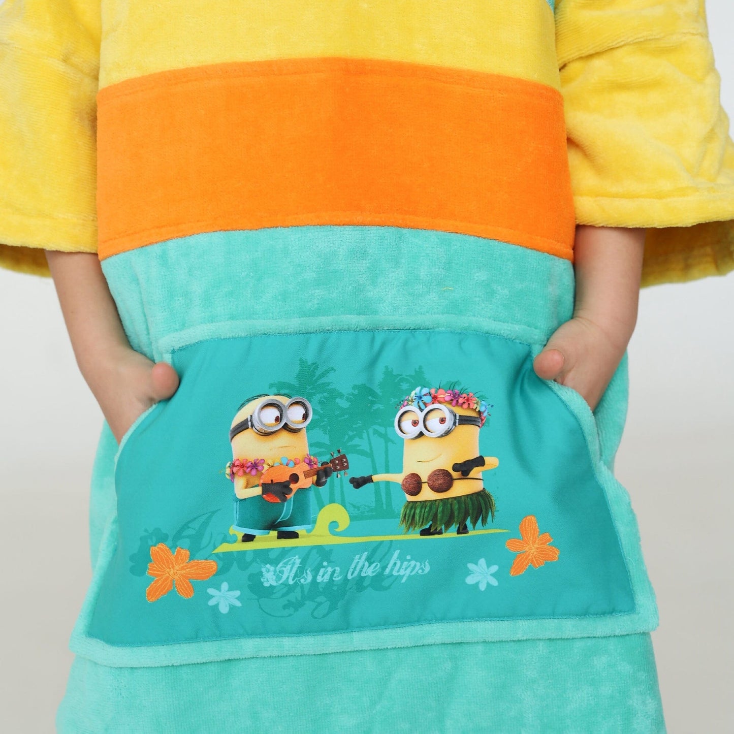 Minions Poncho, Baumwolle Velours