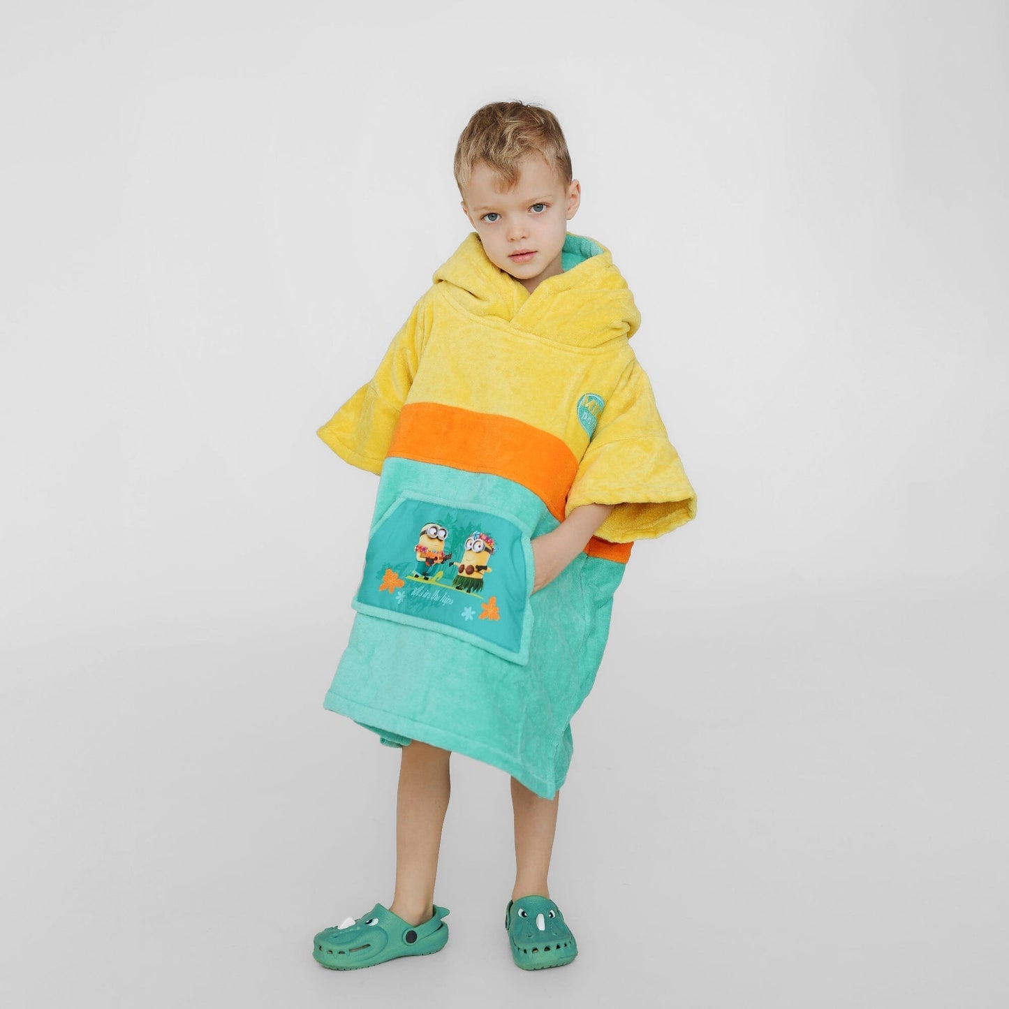 Minions Poncho, Baumwolle Velours